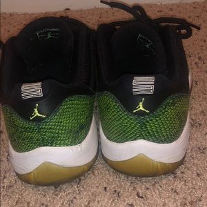 green snakeskin 11s